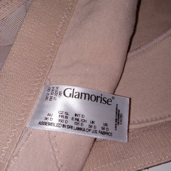 Glamorise T-shirt bra Wirefree Extra soft Lining 58D NEW - Picture 3 of 3